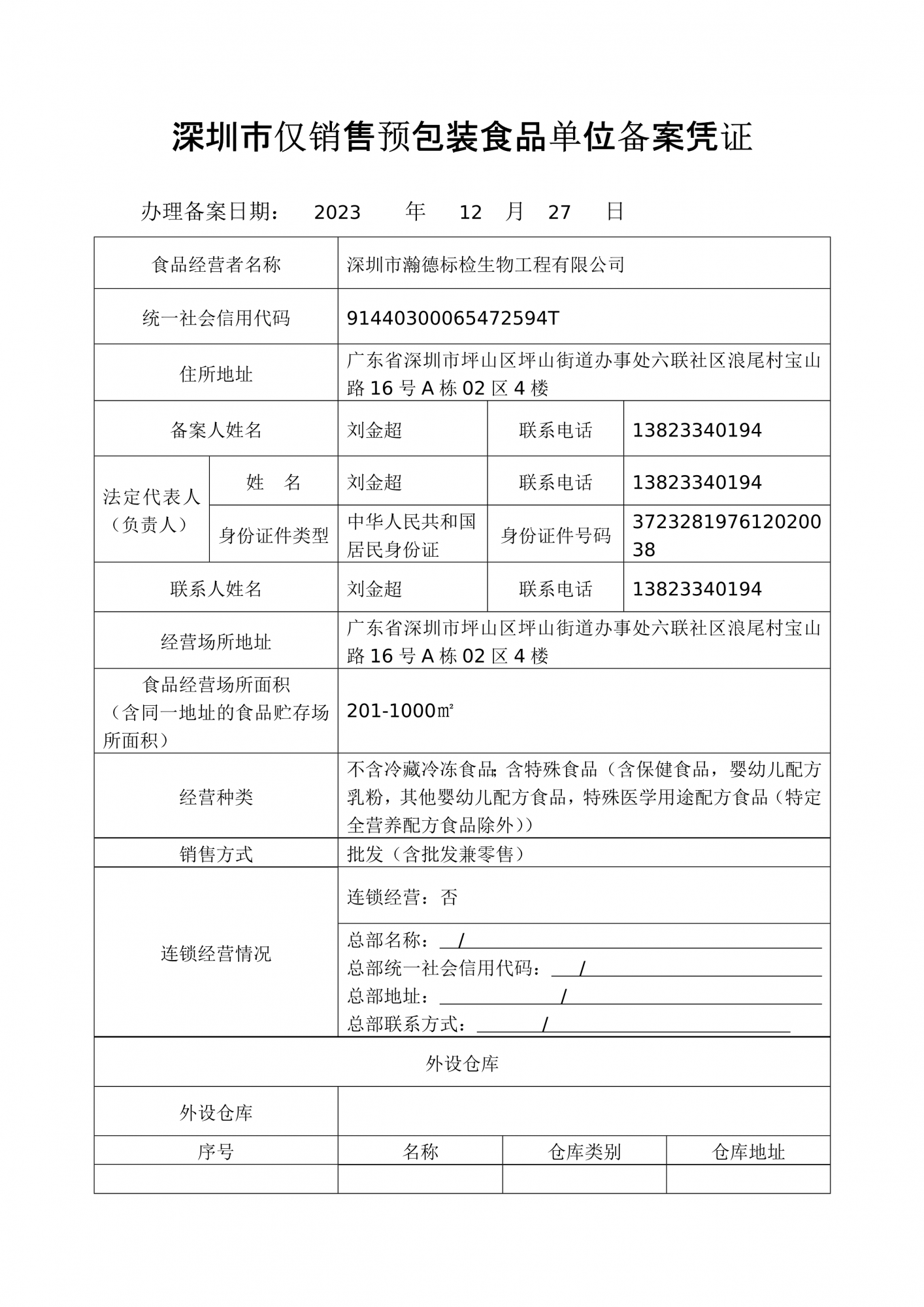 销售预包装备案